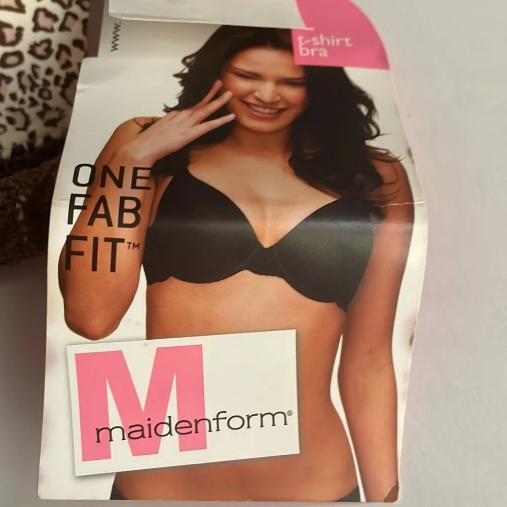 Maiden form One Tab Fit, size 36A, leopard print w/ brown lace, new - Picture 3 of 7